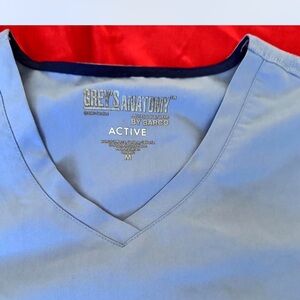 Grey's Anatomy Light Blue V-Neck Scrub Top